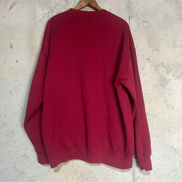 Vintage Washington redskins maroon embroidered crewneck sweatshirt 2XL - Picture 3 of 4